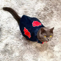 Akatsuki Cosplay Cloak Cape Dress For Pets Cat