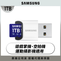SAMSUNG 三星 PRO Plus microSDXC U3 A2 V30 1TB記憶卡 含讀卡機 公司貨(Switch/ROG Ally/GoPro/空拍機)