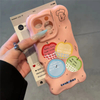 Art English Apple สำหรับเคสโทรศัพท์ iPhone17Promax ในสไตล์ iPhone16Pro การ์ตูน 15pro น่ารัก 15 ป้องก