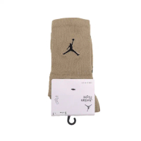 【NIKE 耐吉】襪子 Jordan Flight 棕 黑 包覆 支撐 籃球襪 中筒襪 運動襪 單雙入(SX5854-255)