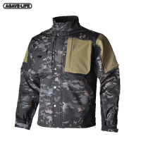 Wear-resistant Camouflage Jacket Men's Military Combat Jacket Casual Flight Pilot Coat Men Soft Shell Waterproof Tactical Jacket