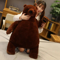 100cm Super Big Soft Teddy Bear Plush Toys Dark Brown Bear Hugging Pillow Animal Cushion Children Birthday Gift for Lovers