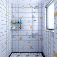 浴室衛生間貼紙防水墻貼廁所洗澡間瓷磚貼洗手間墻紙自粘防潮壁紙 樂樂百貨