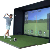 3d Impact Screen Virtual Low Noise Golf And Sport Simulator For Sale Golf Simulator Impact Screen for Indoor Golf Training