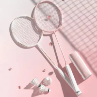 Professional Badminton Rackets Shuttlecocks and Carrying Bag Set Three Badminton Racquet Set Indoor Outdoor Speed Sports
