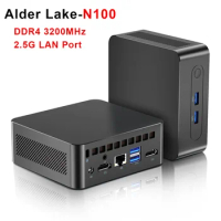 SZBOX Alder Lake N100 Mini PC DDR4 3200MHz 8GB/16GB 256GB/512GB SSD Dual Wifi 2.5G LAN Port Desktop Game Computer