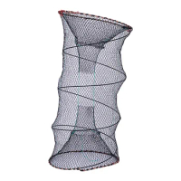 Outdoor Round Crab Trap Portable Lobster Bait Trap Crawfish Cast Net