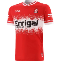 2024 Derry GAA Home Jersey Shirt Mens Rugby Jersey Size:S-5XL (Custom name and number )