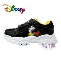 DISNEY迪士尼 童鞋 米奇 超輕 三段黏貼 運動鞋 慢跑鞋 [123034] 黑【巷子屋】
