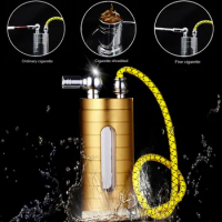 Double Cycle Filter Cigarette Holder Metal Hookah Pipe Smoking Set Gifts for Men Lighters Accessories Household Merchandises
