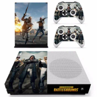 PUBG Playerunknown's Battlegrounds Skin Sticker Decal For Microsoft Xbox One S Console and 2 Controllers For Xbox One S Sticker