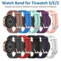 20mm Watch Band for Ticwatch 2nd 42mm/ Ticwatch E/ Ticwatch 2/ Ticwatch S/ TicWatch C2 Onyx/ TicWatch C2 Platinum Wrist Strap