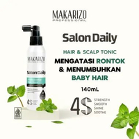 GLAM - MAKARIZO Salon Daily Hair Tonic Spray 140ml - Perawatan Rambut Rontok - Vitamin Rambut