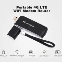 Unlocked 4G LTE USB WiFi Modem Router 3G Wifi Router Network Adapter Dongle with SIM Card Slot Mobile Wifi Hotspot