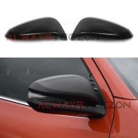 Gloss Black Car Styling Sticker Exterior Decorations Accessories Rearview Mirror Cover Trim For Toyota Venza / Harrier 2021 2022