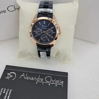 JAM TANGAN WANITA ALEXANDRE CHRISTIE ORIGINAL 2977 AC 2977 AC2977 ACF 2977 NAVY ROSEGOLD STAINLESS S