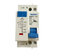 NDB1L-32 C32 1PN 上進線 240V /32A RCBO Nader 符合UL漏電保護斷路器 過載保護(含稅)【佑齊企業 iCmore】