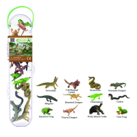 動物模型《 COLLECTA 》盒裝迷你爬蟲與兩棲類動物