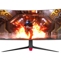 2021 High Quality 24 Inch 144HZ 4K OAC Curved cheap LCD display ips white screen desktop Oem computer Gaming PC