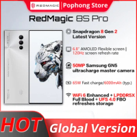 Global Version Nubia Redmagic 8s Pro 5G 6.8 inch 120Hz AMOLED Latest Version Snapdragon 8 Gen 2 Octa Core 65W fast charge 6000mA