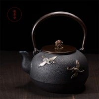 Exquisite Animal Pattern Cast Iron Teapot Set Japanese Tea Pot 1300ml Drinkware Kung Fu Infusers Tea Ceremony Tools