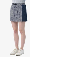 【Wildland 荒野】女 N66彈性抗UV拼接機能褲裙.一片裙.休閒運動短褲(0B11365-102 迷彩灰)