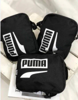 PUMA PLUS小側背包-斜背包 肩背包 隨身包  黑白 07803414