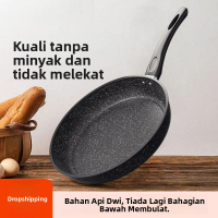 goreng batu Maifan untuk kegunaan rumah,  pancake rendah asap,  goreng steak dasar rata,  anti-lekat