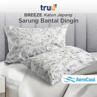 TRUU Breeze Katun Jepang Sarung Bantal Meadow Lines Green TR.KJP17 50x70 cm Sensasi Dingin dengan Ae