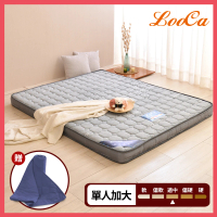 【LooCa】石墨烯遠紅外線獨立筒床墊輕量型(單大3.5尺-送石墨烯四季被)