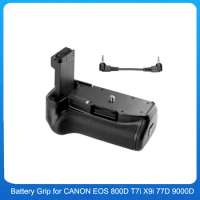 BG-800D Vertical Battery Grip Holder EOS-800D Battery Grip for CANON EOS 77D 800D 9000D Rebel T7i Kiss X9i Cameras