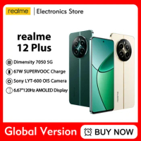 realme 12 Plus 5G Smartphone 50MP Sony LYT-600 OIS Camera 120Hz Ultra Smooth OLED Display Dimensity 7050 5G Processor 67W Charge