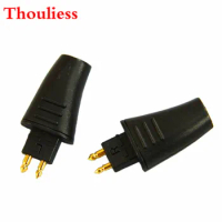 Thouliess 1Pair Gold plated Plugs Headphone DIY Audio Custom Pin Adapter for FOSTEX TH900 MKII MK2 Earphone cable