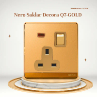Nero Saklar AC, Nero Stopkontak AC Decora gold - Q71311VD -G