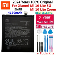 2024 100% Original XIAO MI BM4R 4160mAh Phone Battery For Xiaomi Mi 10 Lite 10Lite 5G Zoom Replacement Batteries Fast Shipping