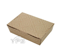 PA-25 前扣式餐盒(牛皮紋路) (紙盒/野餐盒/速食外帶盒/點心盒)【裕發興包裝】YC0175