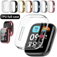 TPU Protection Case for Xiaomi Redmi Watch 3 active Cover All inclusive Plating Protective Frame for redmi watch3 lite Shell