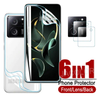 6IN1 Gel Film For Xiaomi Redmi K60 Ultra K 60 Pro Extreme K60E Front Screen+Back Cover Hydrogel+Camera Lens Glass Redmy K60Ultra