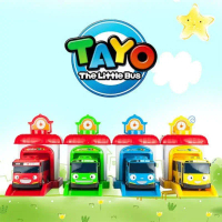 SATUAN LOKAL TAYO GARASI mainan anak bus tayo + garasi ejection mainan anak little tayo the little b