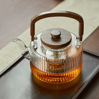 憶壺茶玻璃蒸煮茶壺耐高溫燒水壺提梁煮茶器電陶爐專用茶爐套裝