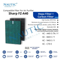 Sharp Replacement Hepa Filter Fz-A40Hfe untuk KC-A40Y KC-840E/Y KC-940