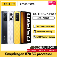realme Q5 Pro 5G Smartphone GT NEO 3T Snapdragon 870 Octa Core 6.62'' FHD+ 120Hz Mobile Phone 5000mAh 80W Charge Cellphone