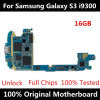 100% unlocked Mainboard For Samsung Galaxy S3 i9300 Motherboard Origina Unlocked Full Chips Logic board 16GB EU Version