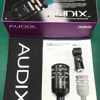 Free Shipping Top Quality AUDIX D6 Metal Housing Dynamic Instrument Microphone,Cardioid Microphone,Microfono For For Stage,