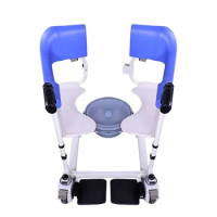 KSM-206 Manual Patient Transfer Lift Chair with Commode Good Sell Transfer Patient From Bed To Chair Patient Lifting Equipment