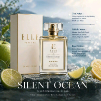 ELLE Parfum Pria Tahan Lama | Silent Ocean 35ml – Fresh Marine Citrus, Wangi Cowok Clean Maskulin El
