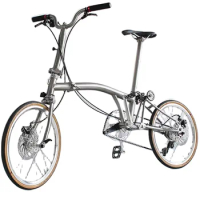 Factory Wholesale 16 inch outer 7 speed Gr9 titanium folding bike City bicycle