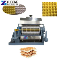 Automatic Paper Pulp Egg Tray Production Line Waste Paper Recycle Used Egg Tray Machine Small Machine Making Egg Tray