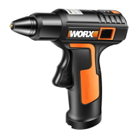 worx無線熱熔膠槍幼兒園手工不插電膠棒槍家用充電式膠水熱溶膠搶 小山好物