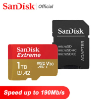 SanDisk Extreme 128GB Micro SD Card 512GB Memory Card 64GB 32GB 256GB Flash TF Cards A2 A1 U3 U1 400